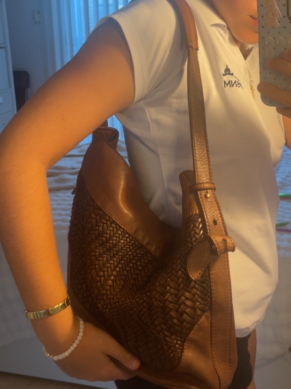 Brown Leather Shoulder Bag